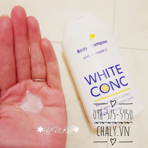 White conc body shampoo không rích da một tí nào luôn, rất là mướt nên cực thích