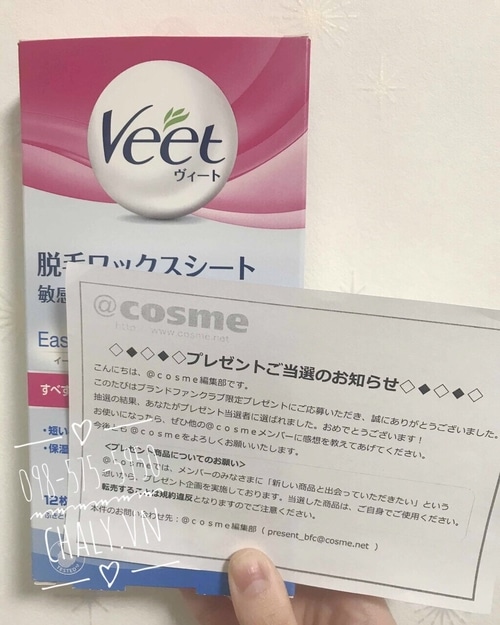 Miếng wax lông Veet của Nhật nội địa dùng hiệu quả thôi nhưng giá hơi cao