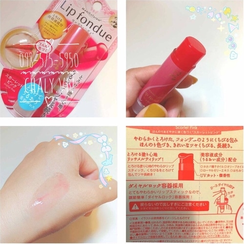 Son lip fondue của Rohto mọng nước dù đóng trong thỏi