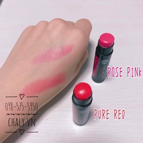 Son hồng đào của Rohto Nhật water lip tone up cc bám màu tốt, chất lì, dùng thay son trang điểm hàng ngày hiệu quả và giá rẻ