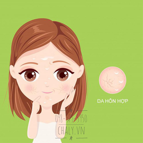 Cách xác định làn da hỗn hợp