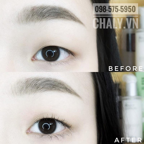 Review của một nàng Nhật, trước và sau khi dùng kẹp bấm mi Shu