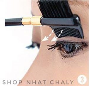 Hãy nhớ là khi chải mi hãy chải cả trên và dưới nhé