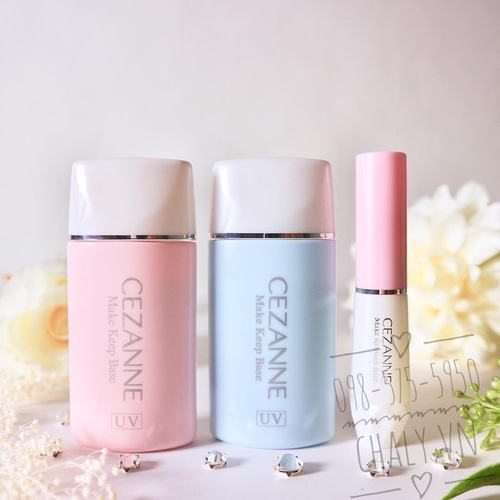 Kem lót trang điểm Cezanne make up base màu hồng không chỉ kiềm dầu đỉnh mà còn che phủ khuyết điểm nhỏ, nâng sáng tone da tự nhiên rất đẹp