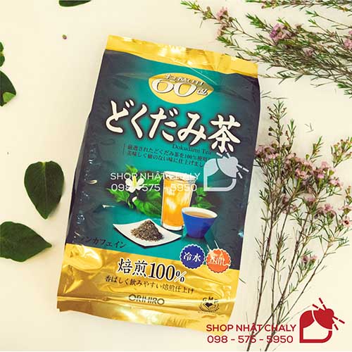 Trà rau diếp cá thải độc Orihiro Dokudami Nhật Bản