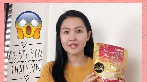 Collagen 60000mg dạng bột của Orihiro giúp thu nhỏ lỗ chân lông