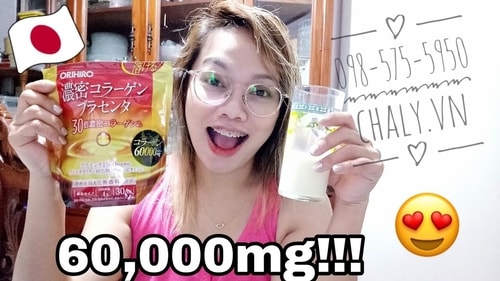 Siêu phẩm collagen Nhật đậm đặc Orihiro collagen nhau thai 60000mg là bí quyết giúp mình giữ được lỗ chân lông nhỏ, ít khuyết điểm