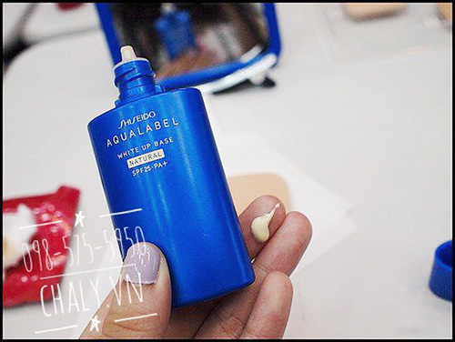 Kem lot Shiseido Aqualabel White Up Base Nhat 01