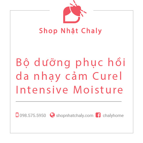 Bộ dưỡng phục hồi da nhạy cảm Curel Intensive Moisture nội địa Nhật