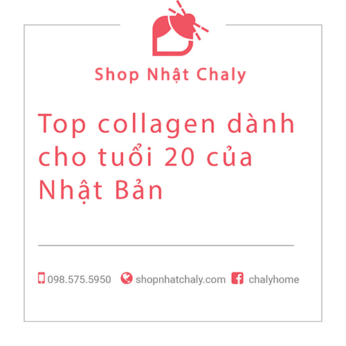 Top collagen danh cho tuoi 20 cua Nhat