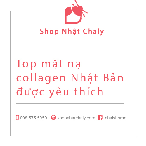 Top mặt nạ collagen Nhật Bản được yêu thích nhất