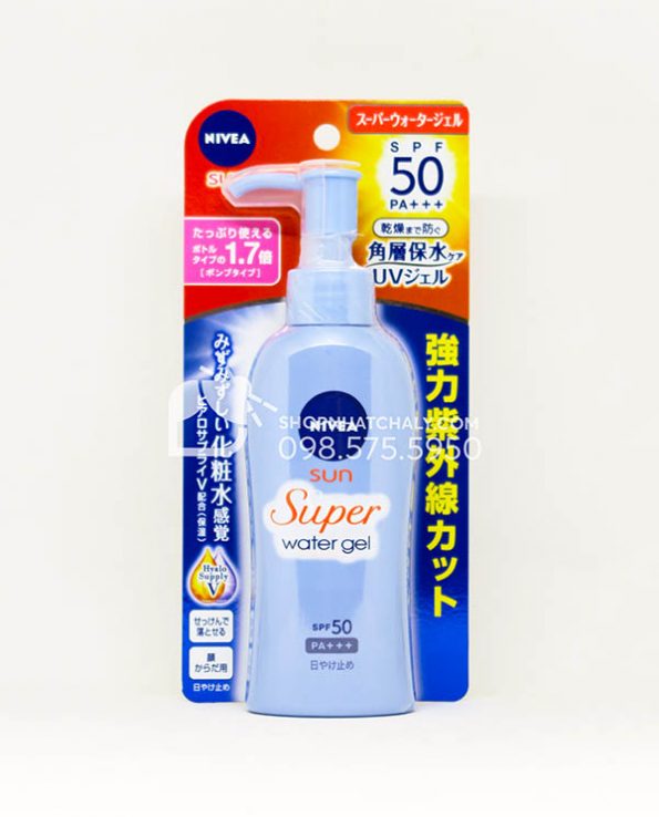 nivea water gel spf 50