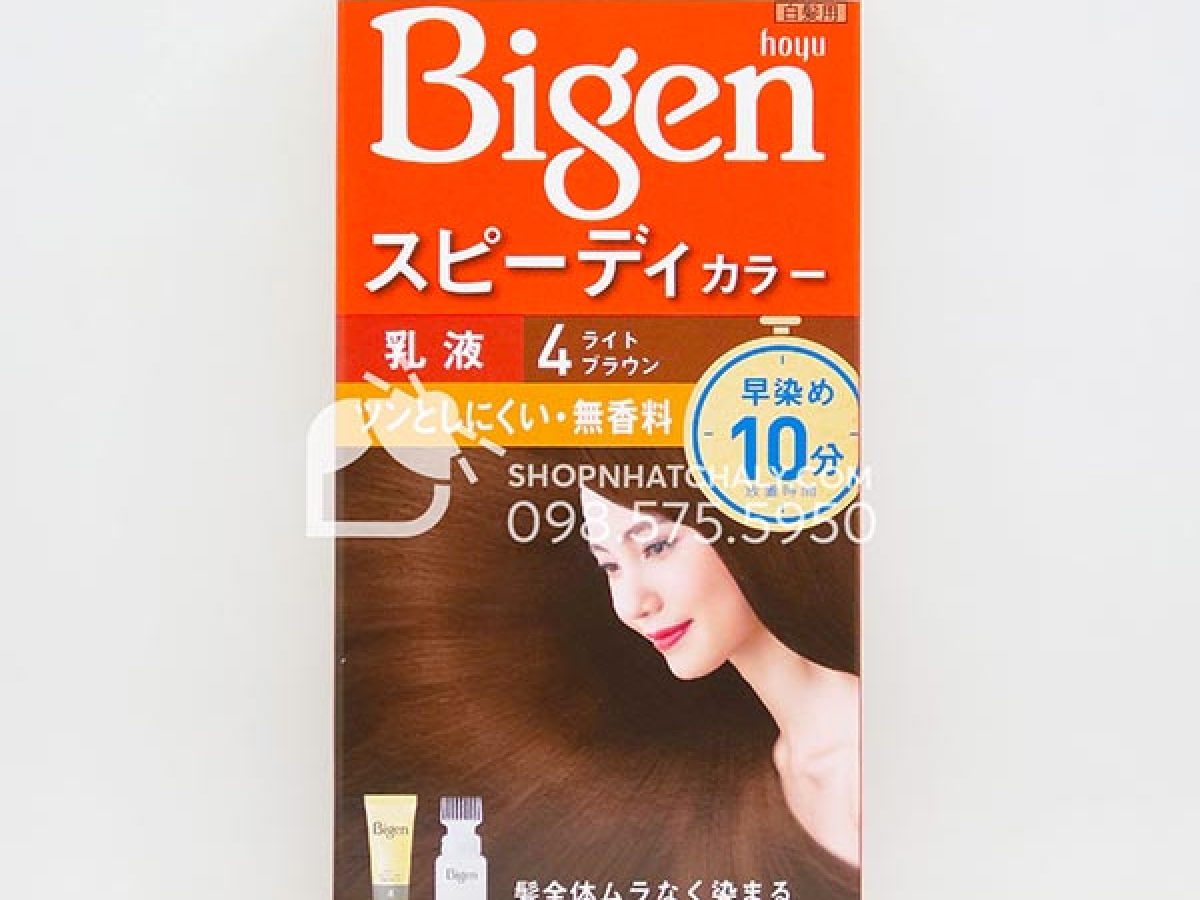 Nếu bạn thích thay đổi màu tóc của mình thì nhuộm tóc Bigen Hoyu là một sản phẩm tuyệt vời để thử. Hãy xem hình ảnh liên quan để tìm hiểu thêm về các lợi ích và kết quả mà nó mang lại cho mái tóc của bạn.