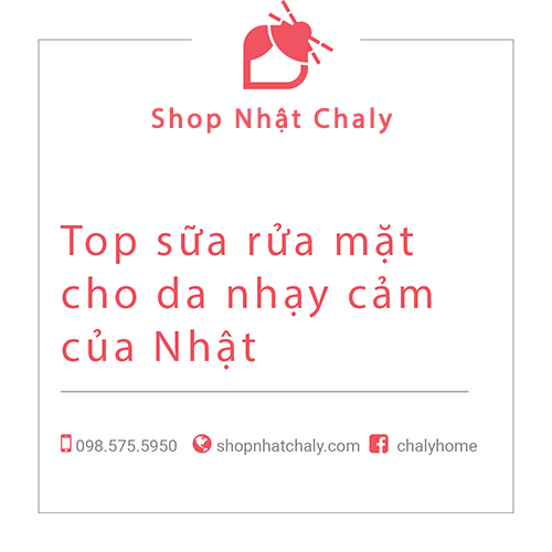 top sua rua mat cho da nhay cam cua nhat