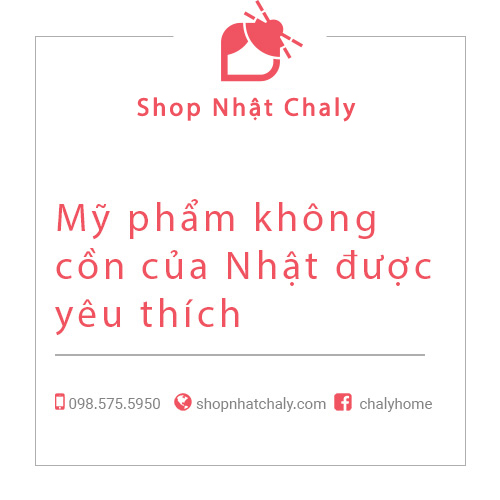 Mỹ phẩm không cồn của Nhật được yêu thích