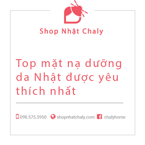 Top mặt nạ dưỡng da nội địa Nhật được yêu thích nhất