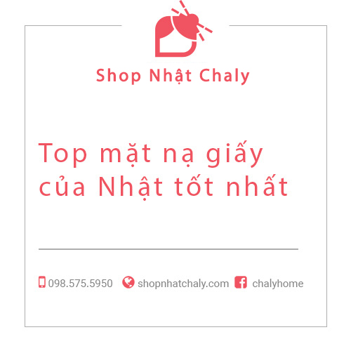 Top mặt nạ giấy của Nhật tốt nhất