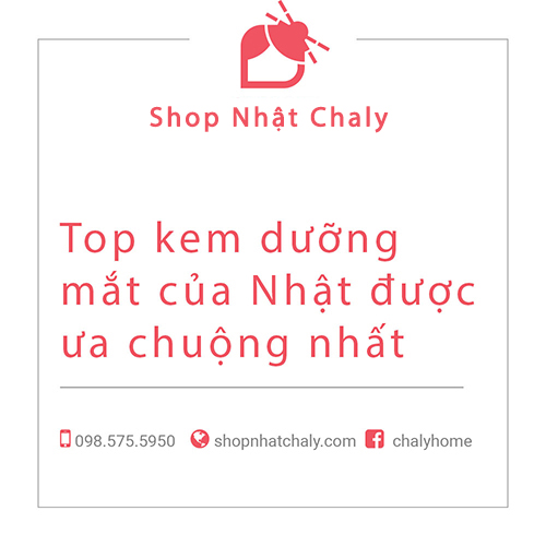 Top kem dưỡng mắt của Nhật