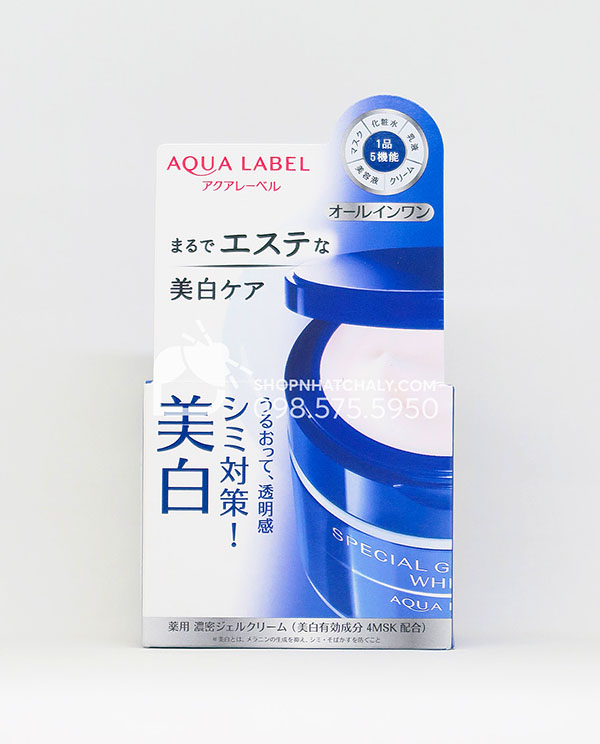 Kem dưỡng trắng da Shiseido Aqualabel xanh White Special Gel Cream 90g | Shop Nhật Chaly