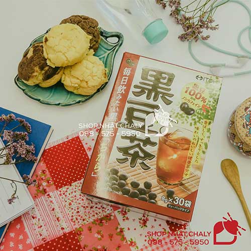 Trà đậu đen Nhật Bản giúp giảm mụn nhọt nóng trong, mụn nội tiết Itoh dạng túi lọc dễ uống dễ pha