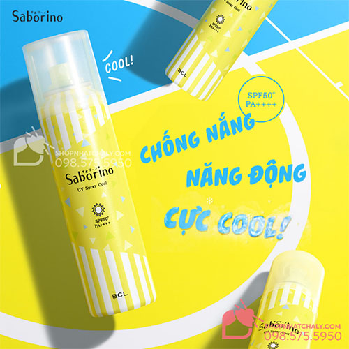 xit chong nang Saborino Morning UV Spray Cool nhat 09