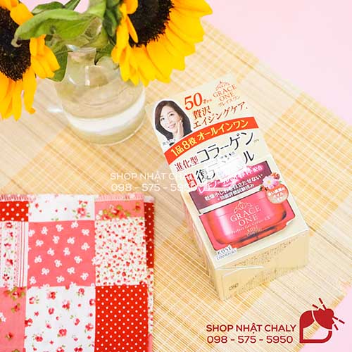 Kem chong lao hoa tai tao da Kose Grace One Perfect Gel Cream repair gel ex 10