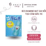 Bao cao su Ramune Nhật chứa hạt gai nổi hộp 5 chiếc