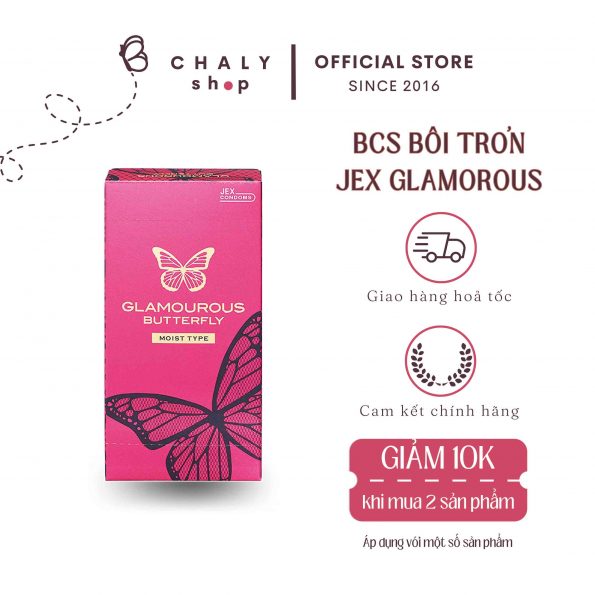 Bao cao su Jex Glamourous Butterfly Moist Jelly bôi trơn Nhật Bản