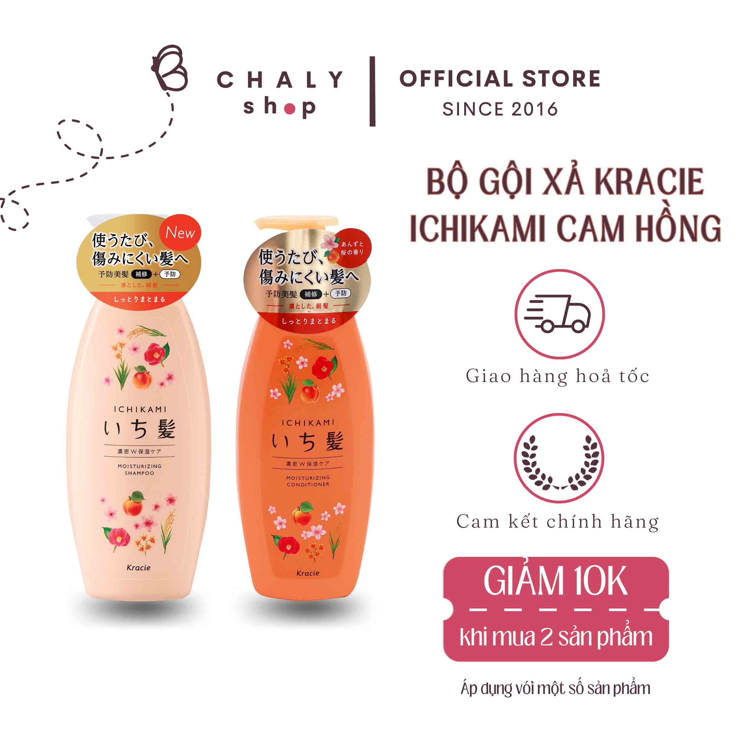 Dầu gội Ichikami màu cam cho tóc gãy rụng