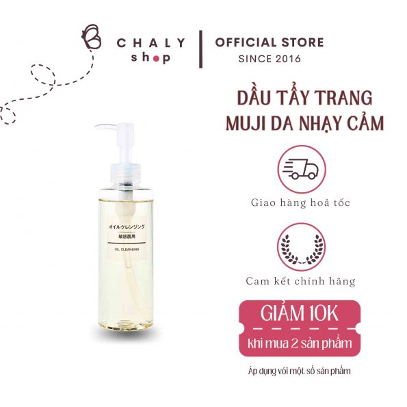 Dầu tẩy trang Muji Sensitive Cleansing Oil của Nhật