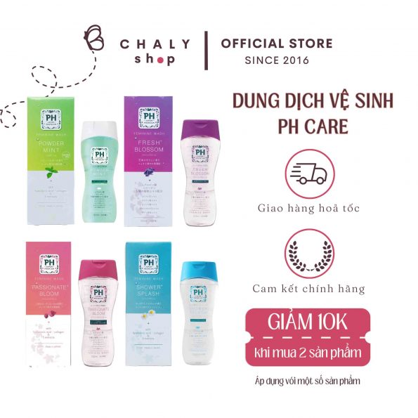 Dung dịch vệ sinh phụ nữ pH Care Nhật Bản