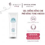 Gel chống nắng dưỡng sáng da nâng tông Anessa Tone Up Brightening UV Sunscreen Gel SPF 50+ PA++++ nội địa Nhật