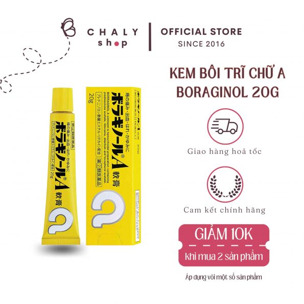 Kem bôi trĩ chữ A Boragnol A Ointment 20g Nhật Bản