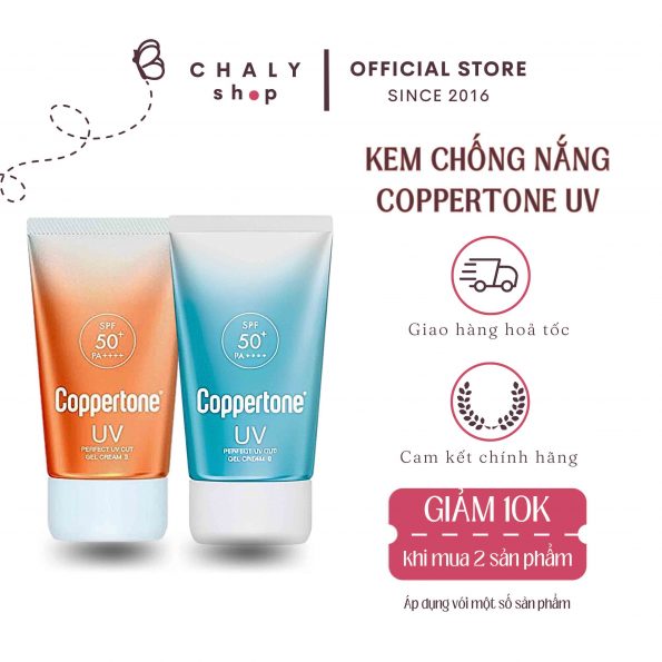 Kem chống nắng Coppertone Perfect UV Gel Cream SPF 50+ Nhật