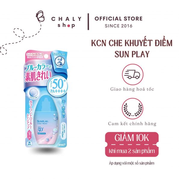 Kem chống nắng che khuyết điểm Sun Play Clear Water Color Control Tone Up