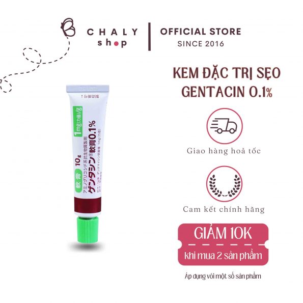 Kem trị sẹo lõm, sẹo thâm Gentacin 0.1% Nhật Bản