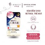 Kem đêm chống lão hoá Sana Nameraka Wrinkle Night Cream Nhật