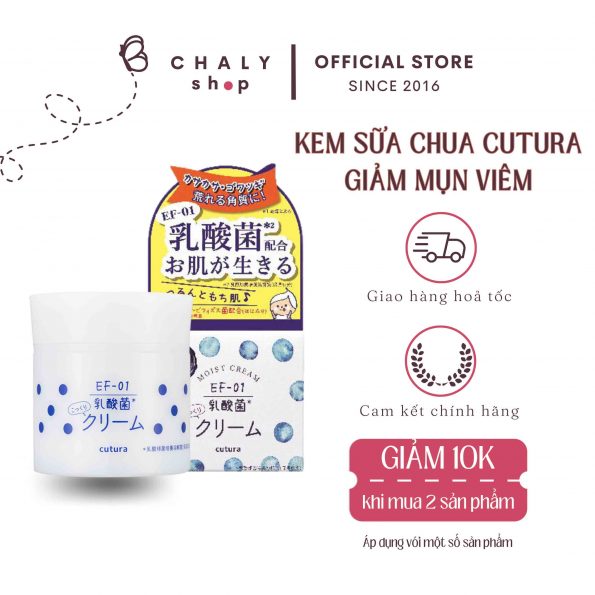 Kem dưỡng da sữa chua Cutura moist cream Nhật