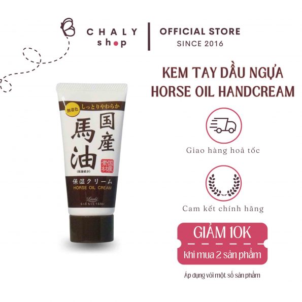 Kem dưỡng da tay và móng tay chiết xuất dầu ngựa Horse Oil Cream Nhật