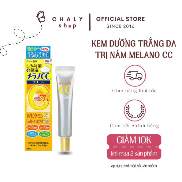 Kem dưỡng trắng da CC Melano Moisture Cream Nhật trị thâm nám