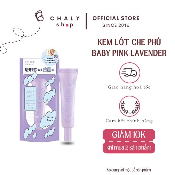 Kem lót Baby Pink Lavender Magic Base Nhật Bản