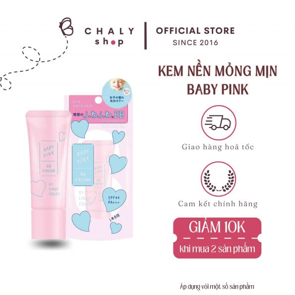 Kem nền Baby Pink BB Mineral Cream Bison Nhật Bản mẫu mới