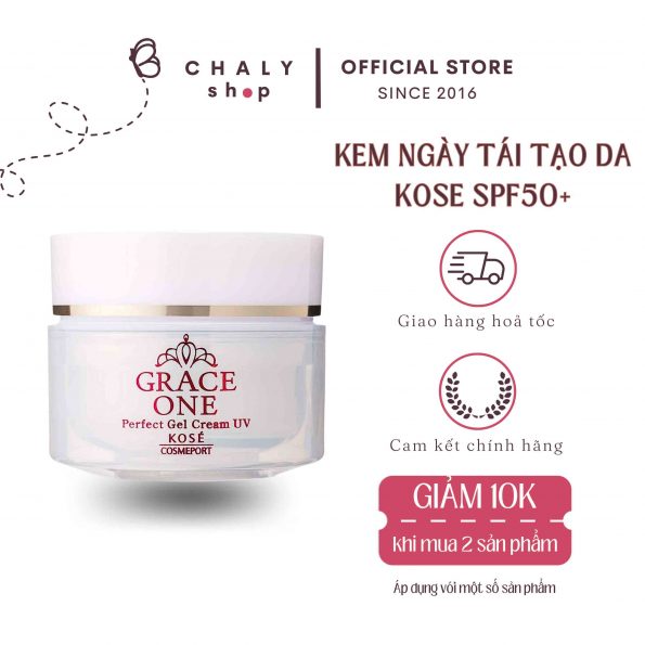 Kem ngày chống lão hoá tái tạo và làm trắng da Kose Grace One Perfect Gel Cream UV