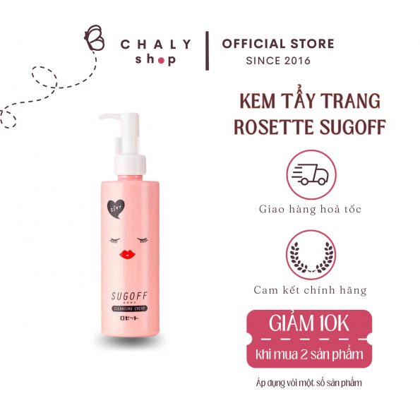 Kem tẩy trang dưỡng ẩm Rosette Sugoff Cleansing Cream Nhật