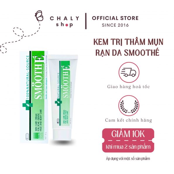 Kem trị thâm mụn, rạn da, ngừa sẹo Smooth E Nhật