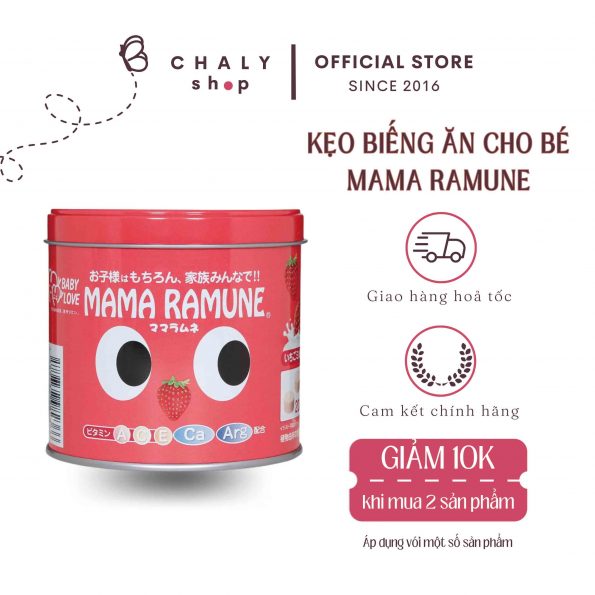 Kẹo biếng ăn cho trẻ Mama Ramune Nhật Bản mẫu mới