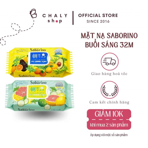 Mặt nạ giấy BCL Saborino Morning Face Mask 32 miếng Nhật