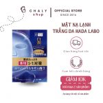 Mặt nạ lạnh trắng da trị thâm Hada Labo Shirojyun Premium Whitening Mask của Nhật