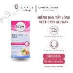 Miếng dán tẩy lông Veet Easy Gelwax Nhật cho da nhạy cảm