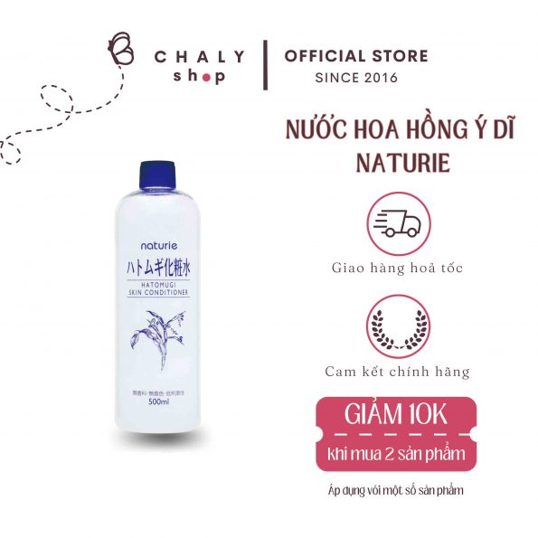 Nước cân bằng Naturie Hatomugi Skin Conditioner 500ml Nhật